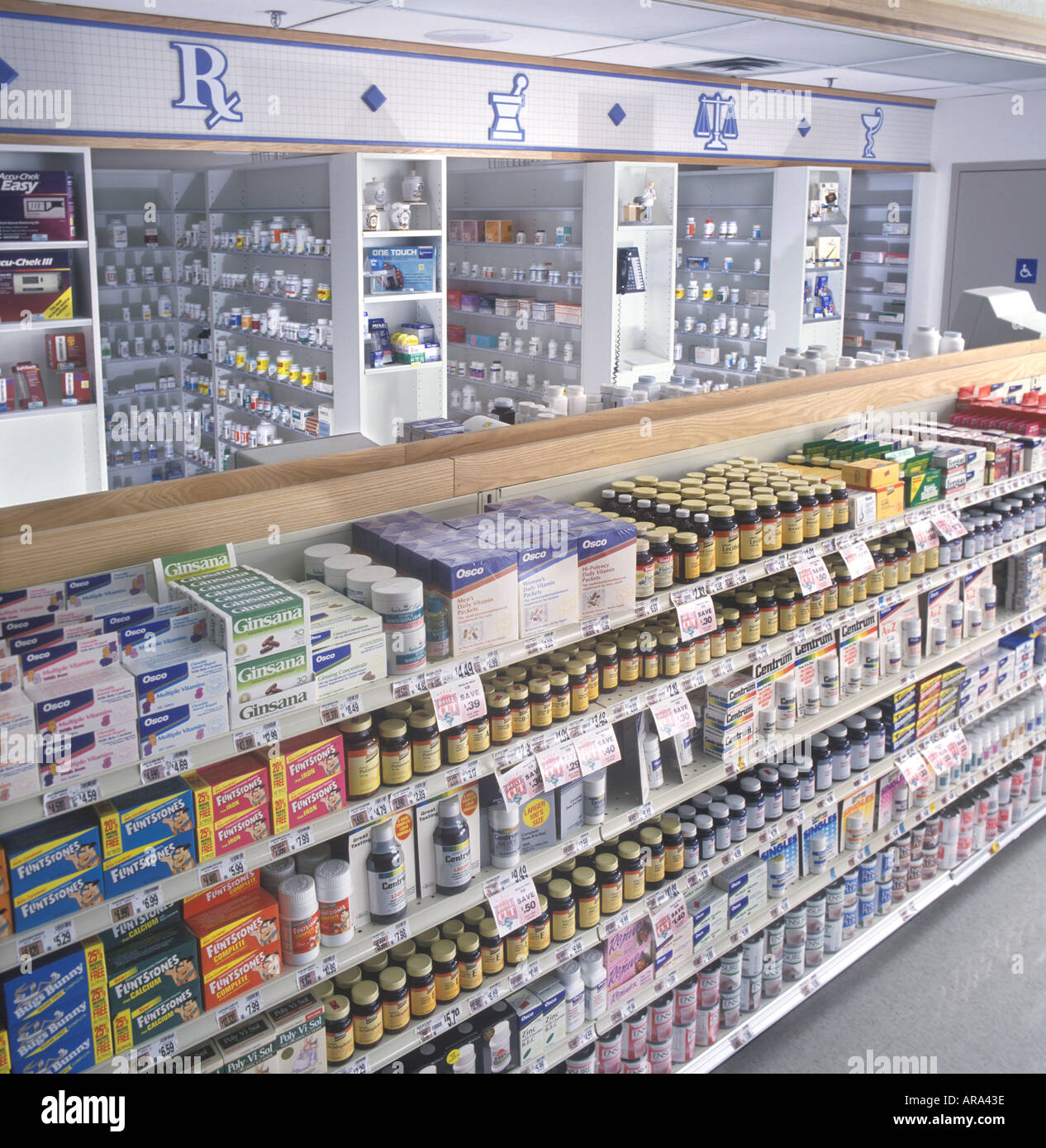 Pharmacy Drug Store, STATI UNITI D'AMERICA Foto Stock