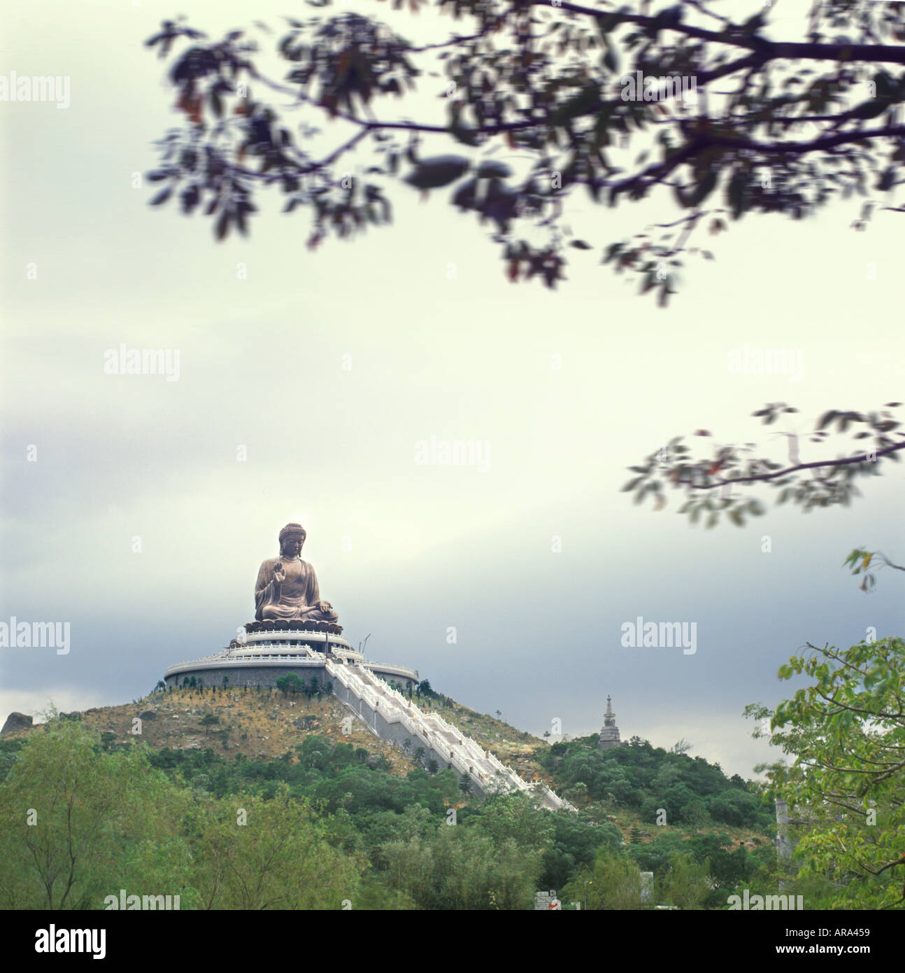 Mondi Più Grande Buddha, il Monastero Po Lin, Hong Kong, Cina Foto Stock