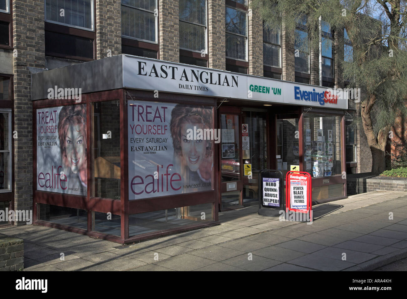 East Anglian Daily Times building Ipswich, Suffolk, Inghilterra Foto Stock
