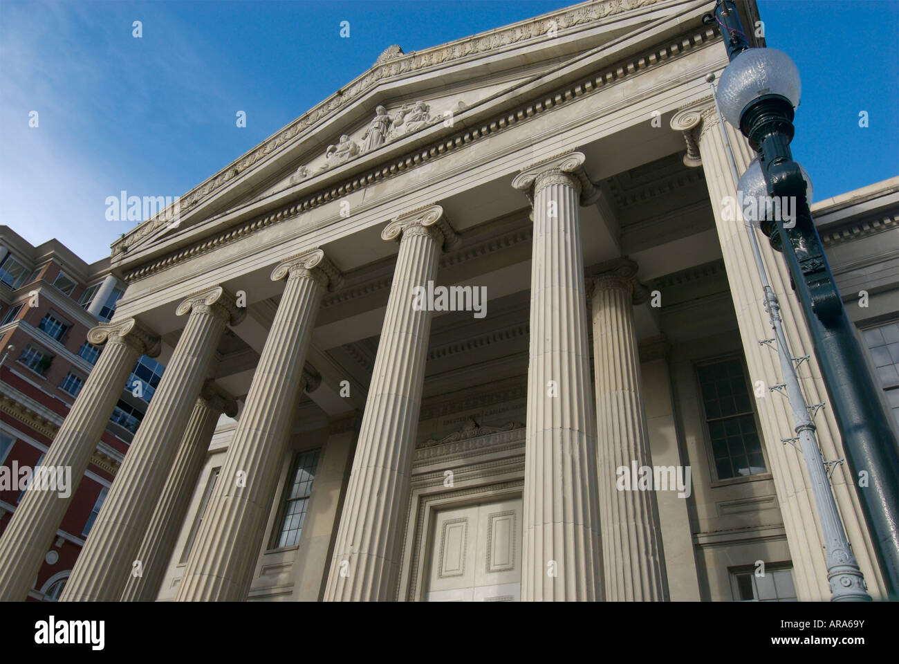 Gallier Hall di New Orleans in Louisiana USA Foto Stock