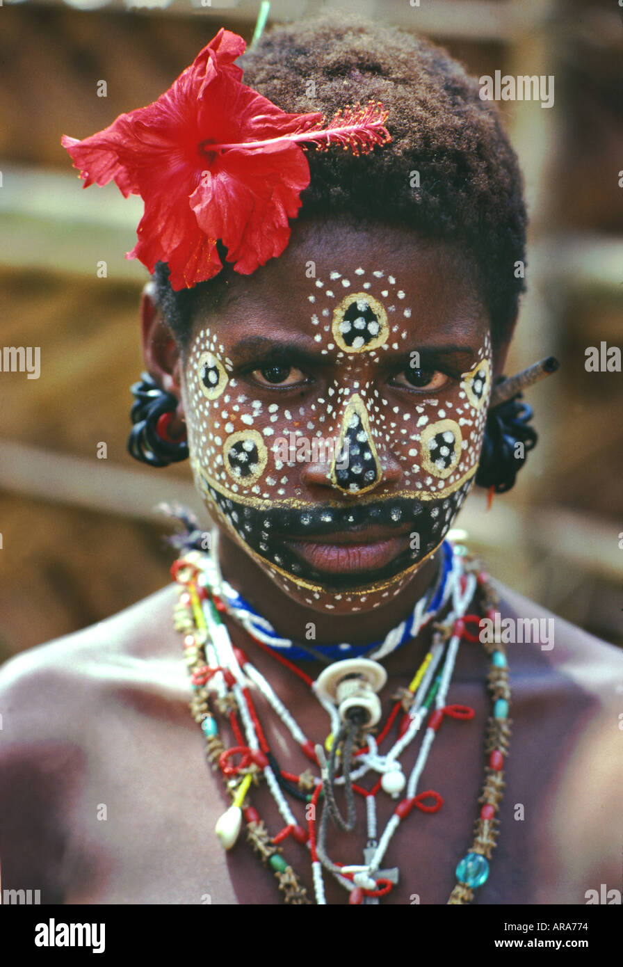 Sepik ragazza Papua nuovo Guine di un Foto Stock
