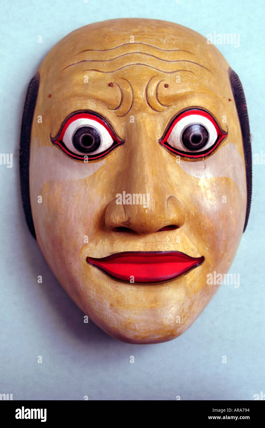 Danza balinese mask Foto Stock