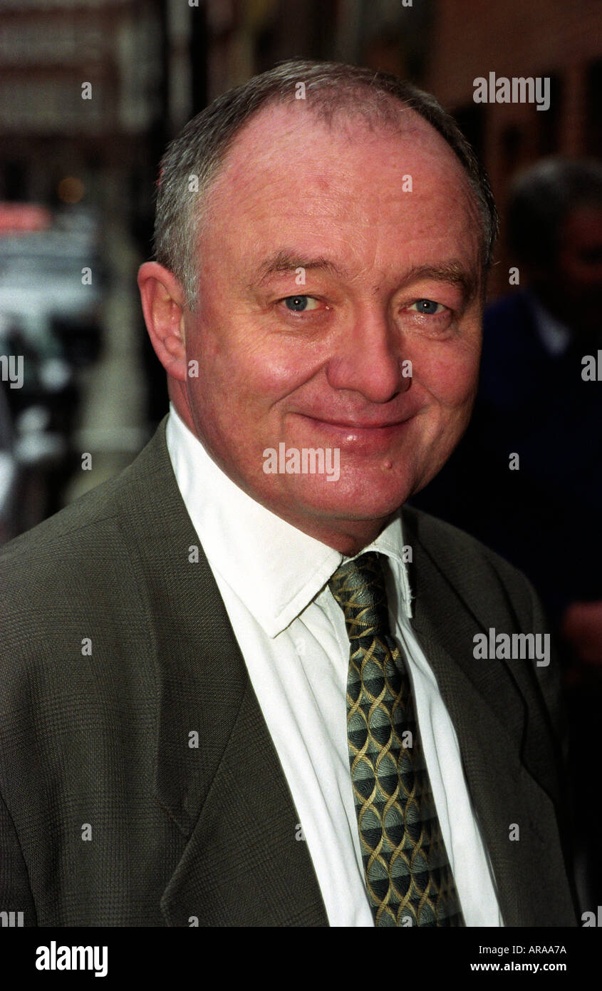 Ken Livingstone, sindaco di Londra ed ex leader della GLC, Londra, Regno Unito. Foto Stock
