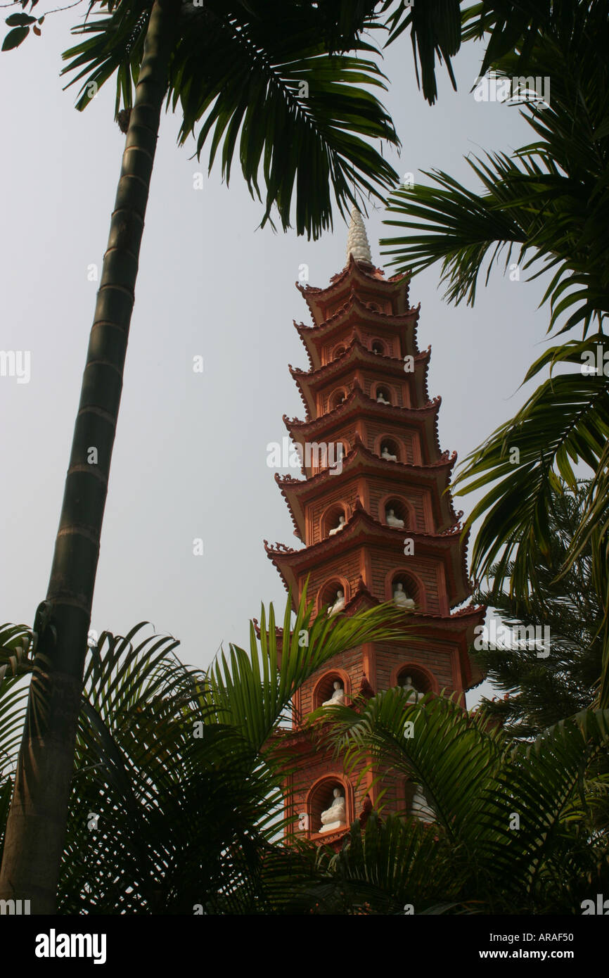 Tran Quoc Pagoda Hanoi Vietnam Foto Stock