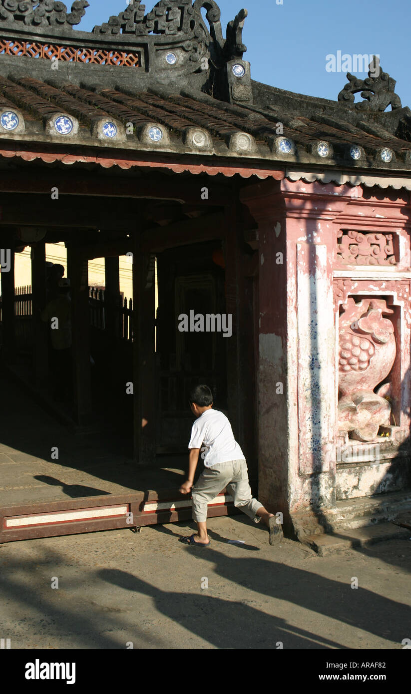 Il ponte giapponese Hoi An Vietnam Foto Stock