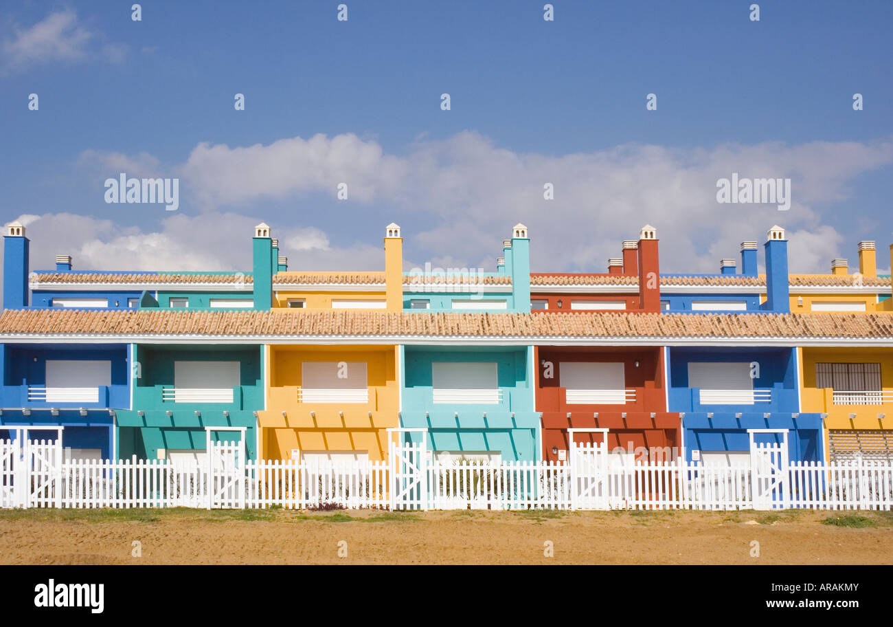 Vicino a Estepona Costa del Sol Malaga Provincia Spagna albergo sul fronte spiaggia Foto Stock