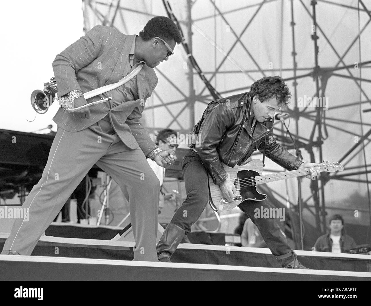 Bruce Springsteen in concerto, St James Park, Newcastle upon Tyne, Regno Unito 1985 Foto Stock