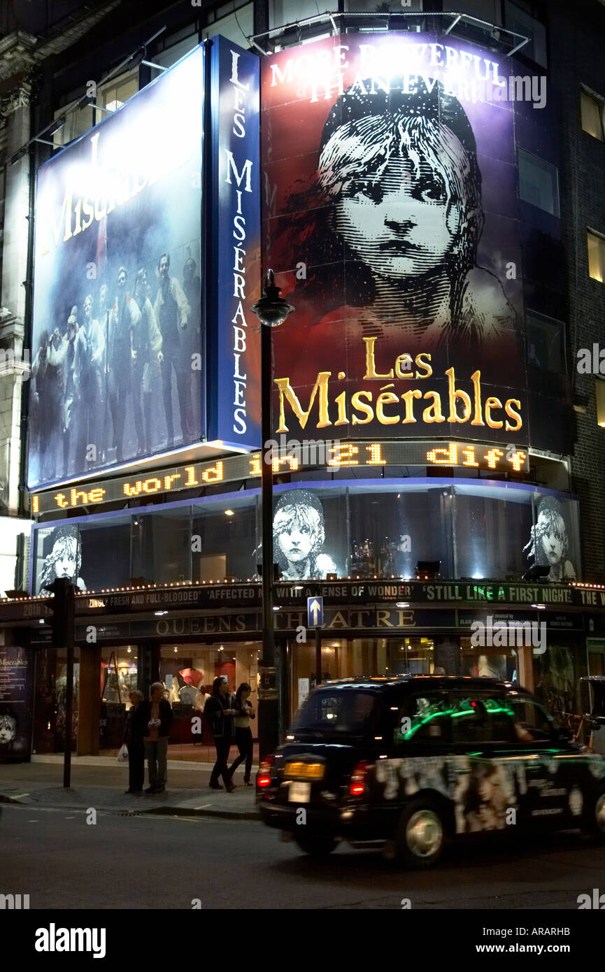 Les Miserables al Queens Theatre di Londra REGNO UNITO Foto Stock