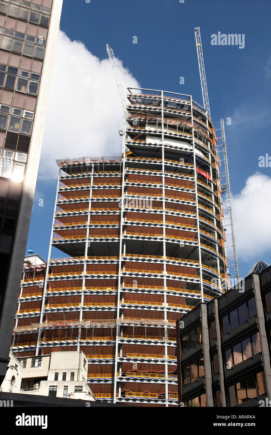 La costruzione dell'edificio nella città di Londra REGNO UNITO Foto Stock