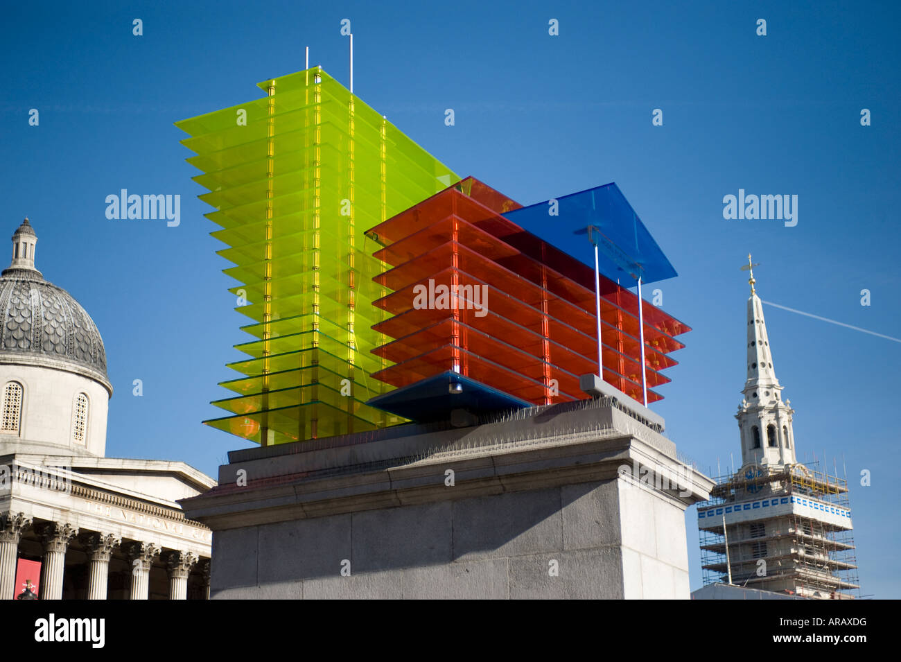 Il modello per una scultura hotel Trafalgar square Londra artista Thomas Schutte Foto Stock