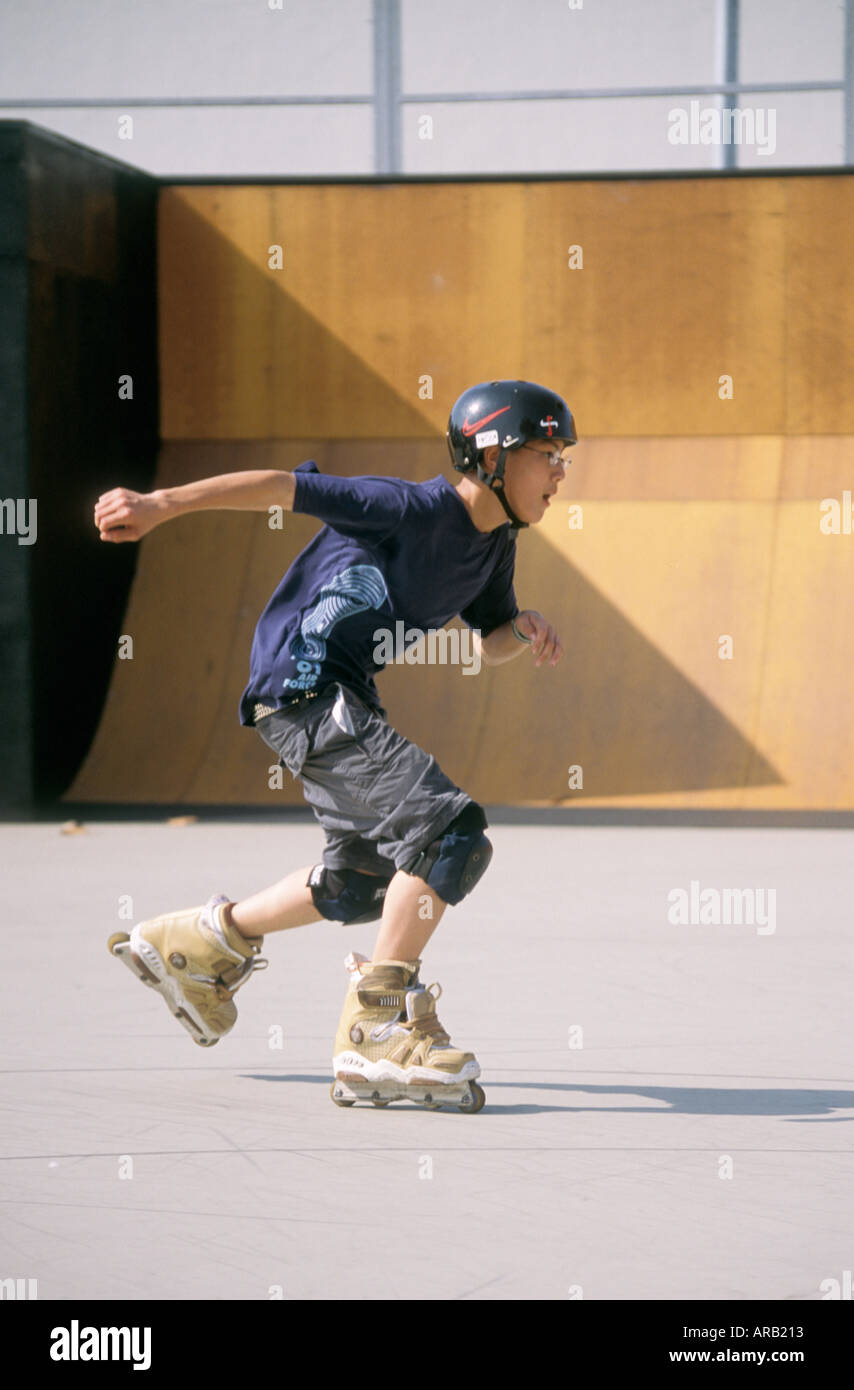 Inline Skater Foto Stock