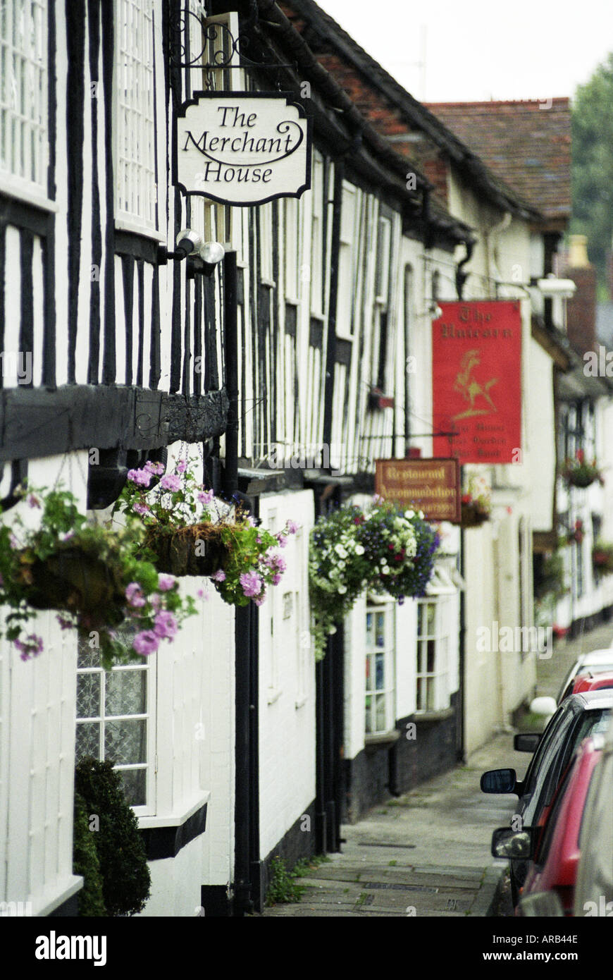 Il Merchant House Restaurant a Ludlow REGNO UNITO Foto Stock