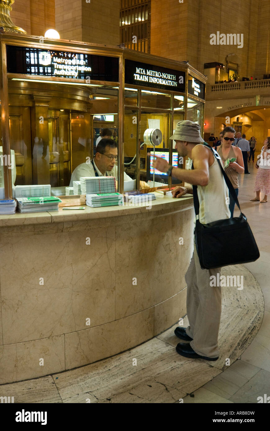 Punto di informazione e alla Grand Central Station di New York City, Stati Uniti d'America Foto Stock