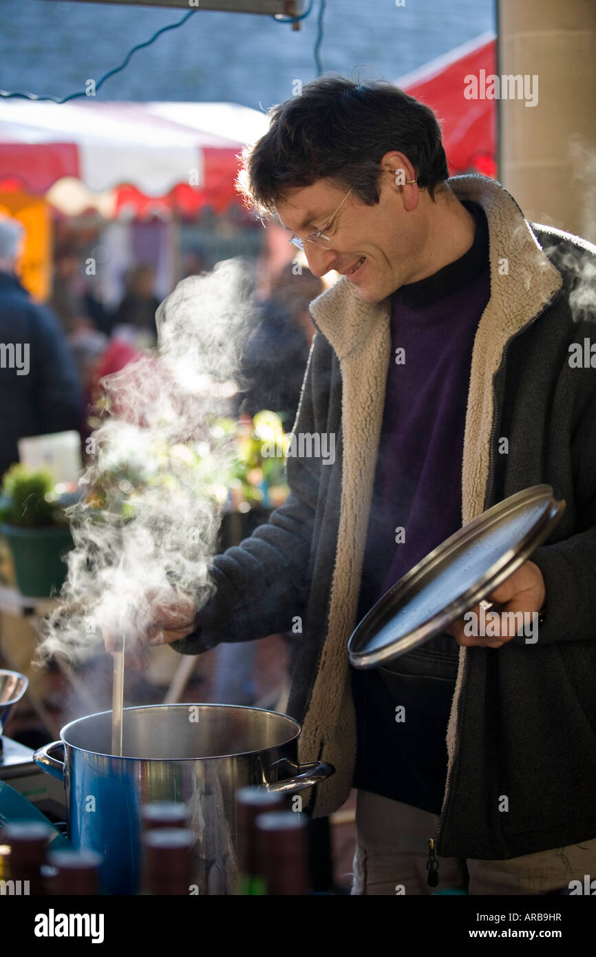 Stroud Farmers Market, Stroud, Gloucestershire, Regno Unito Foto Stock