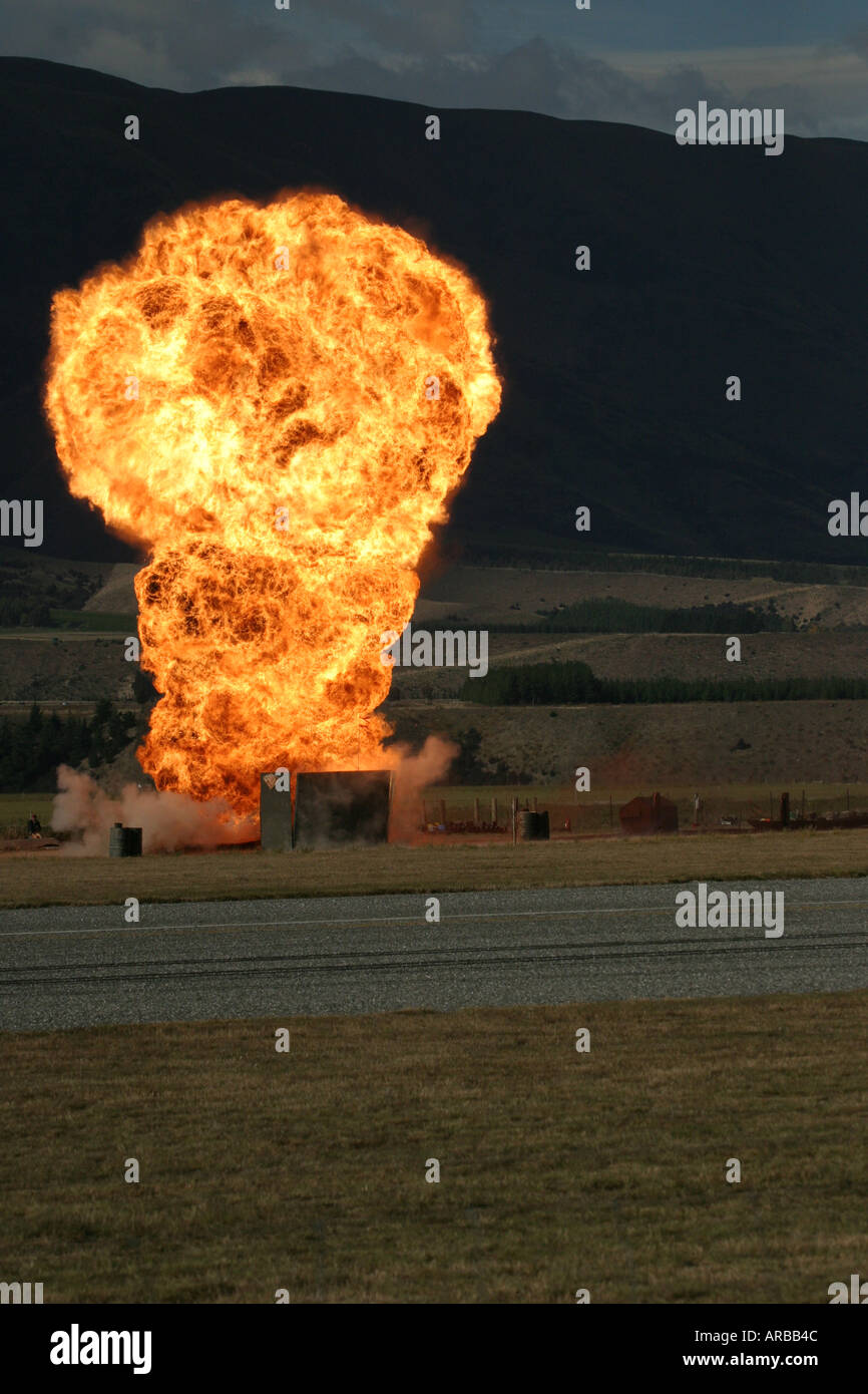 Controllate le esplosioni a Airshow di Foto Stock