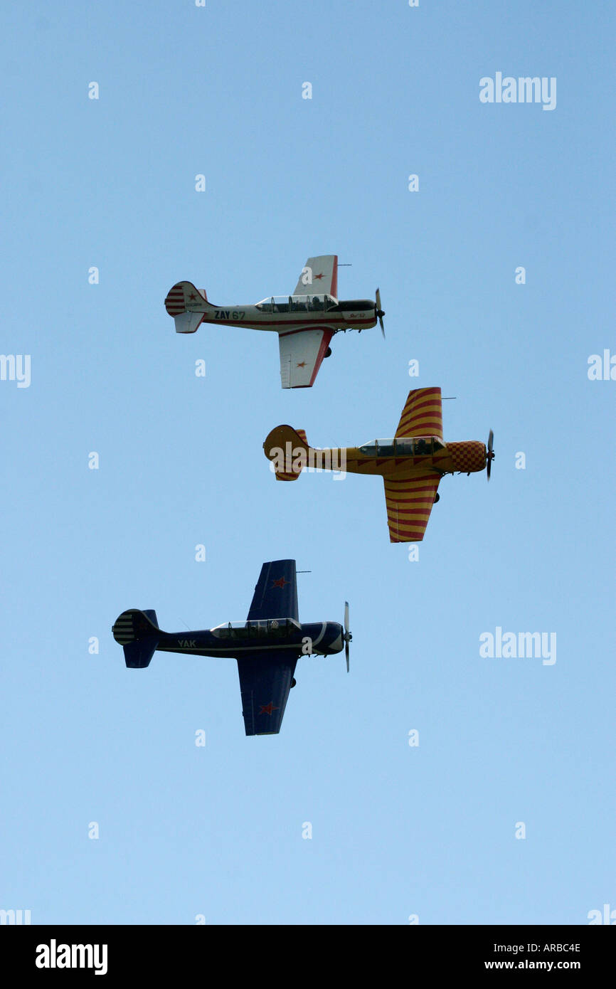 North American Harvards o T 6 Texans o SNJs Foto Stock