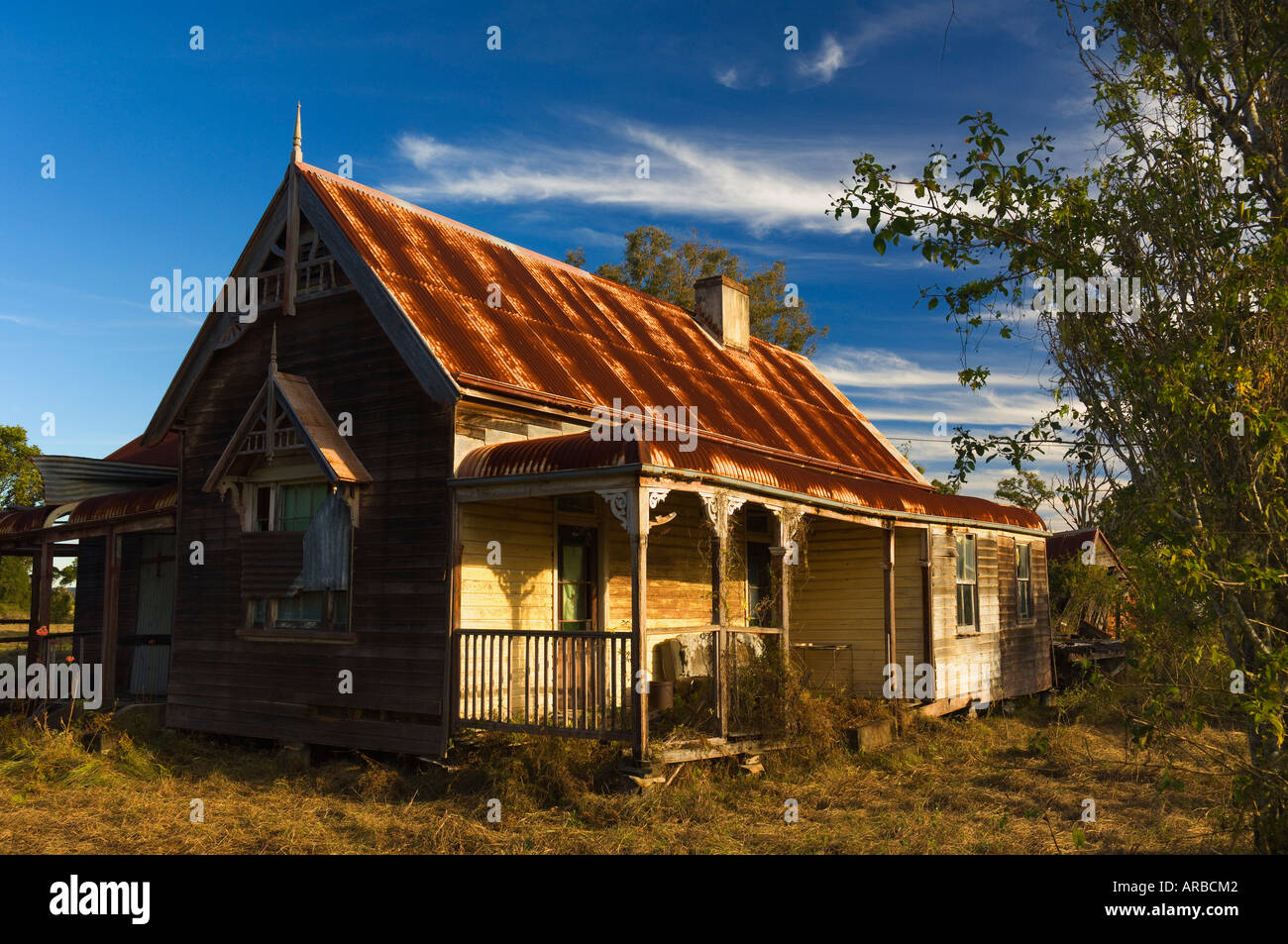 Casa abbandonata, Woodburn, Nuovo Galles del Sud, Australia Foto Stock