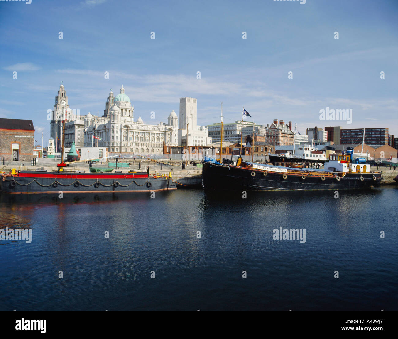 Inscatolando Dock, Merseyside Maritime Museum di Liverpool, Merseyside England, Regno Unito Foto Stock