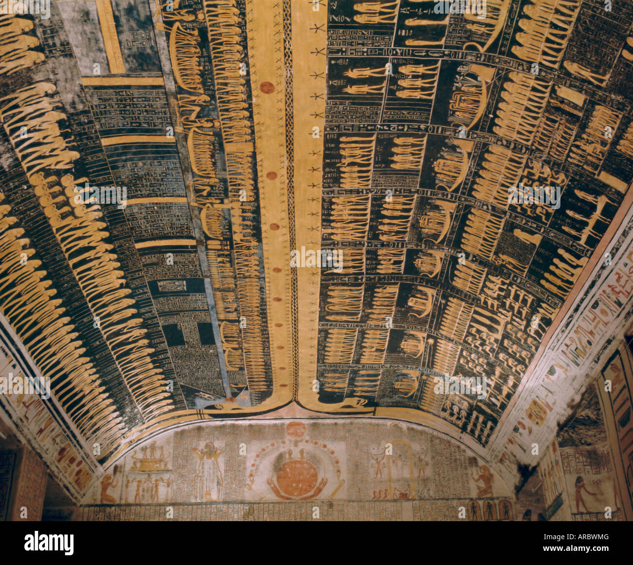 Ramses VI tomba, Valle dei Re, Tebe, Egitto Foto Stock