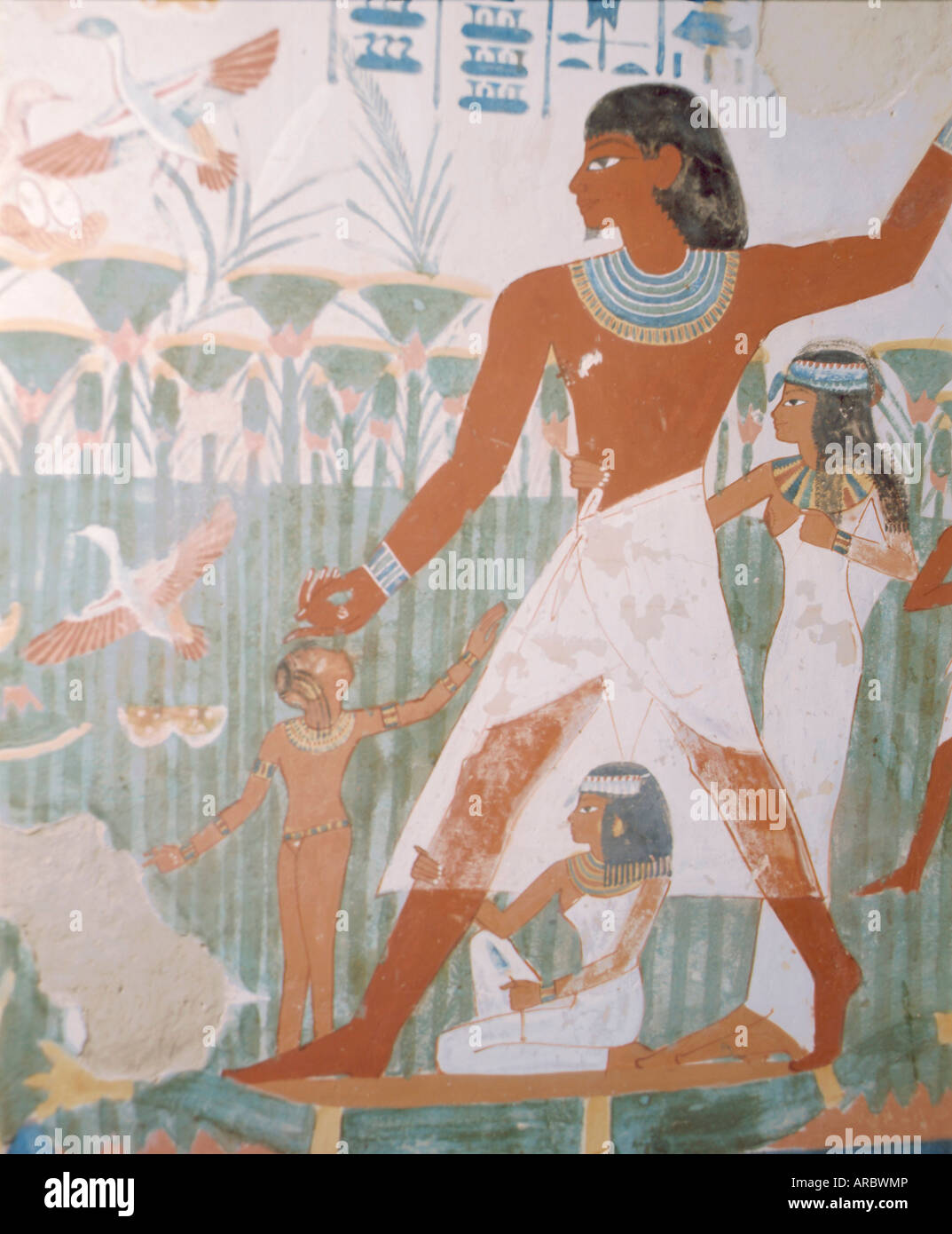 Tomba di Nakht, la Valle dei nobili, Tebe, Egitto Foto Stock