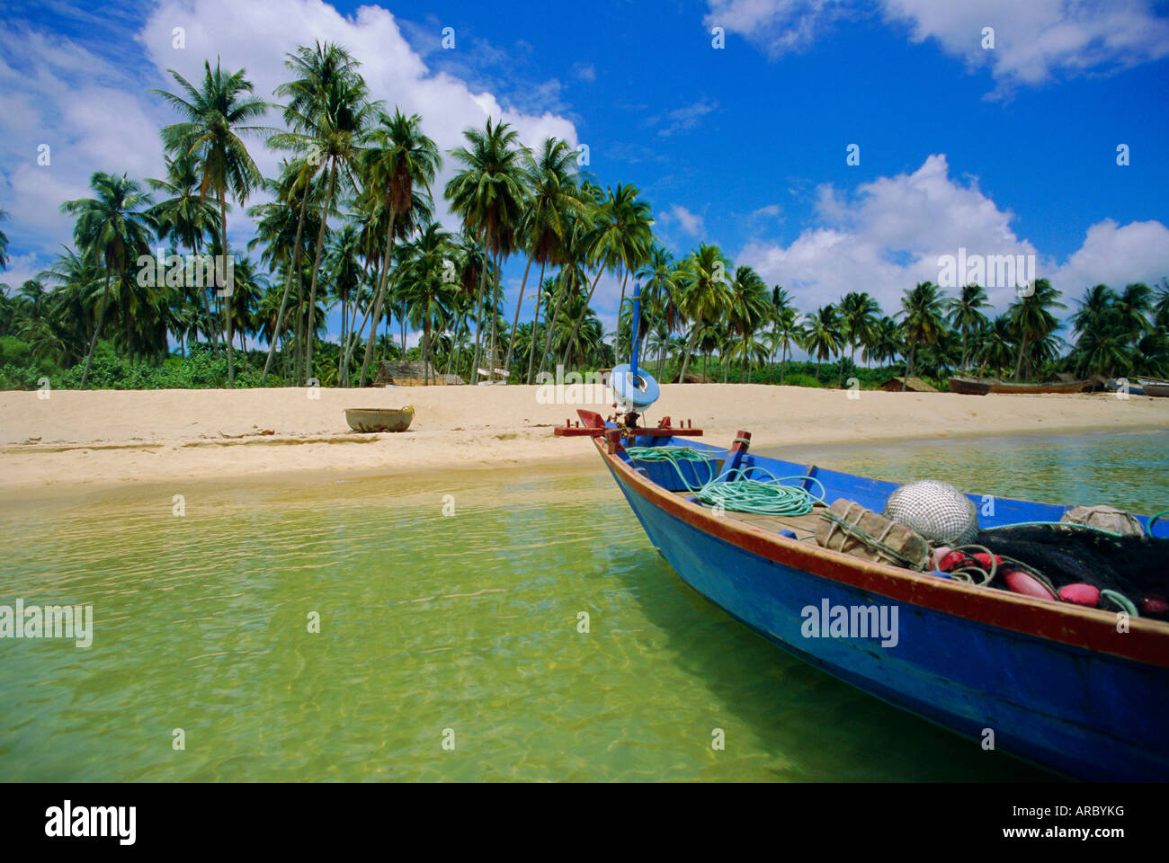 Spiaggia deserta sulla costa sud, Phu Quoc island, Vietnam Foto Stock