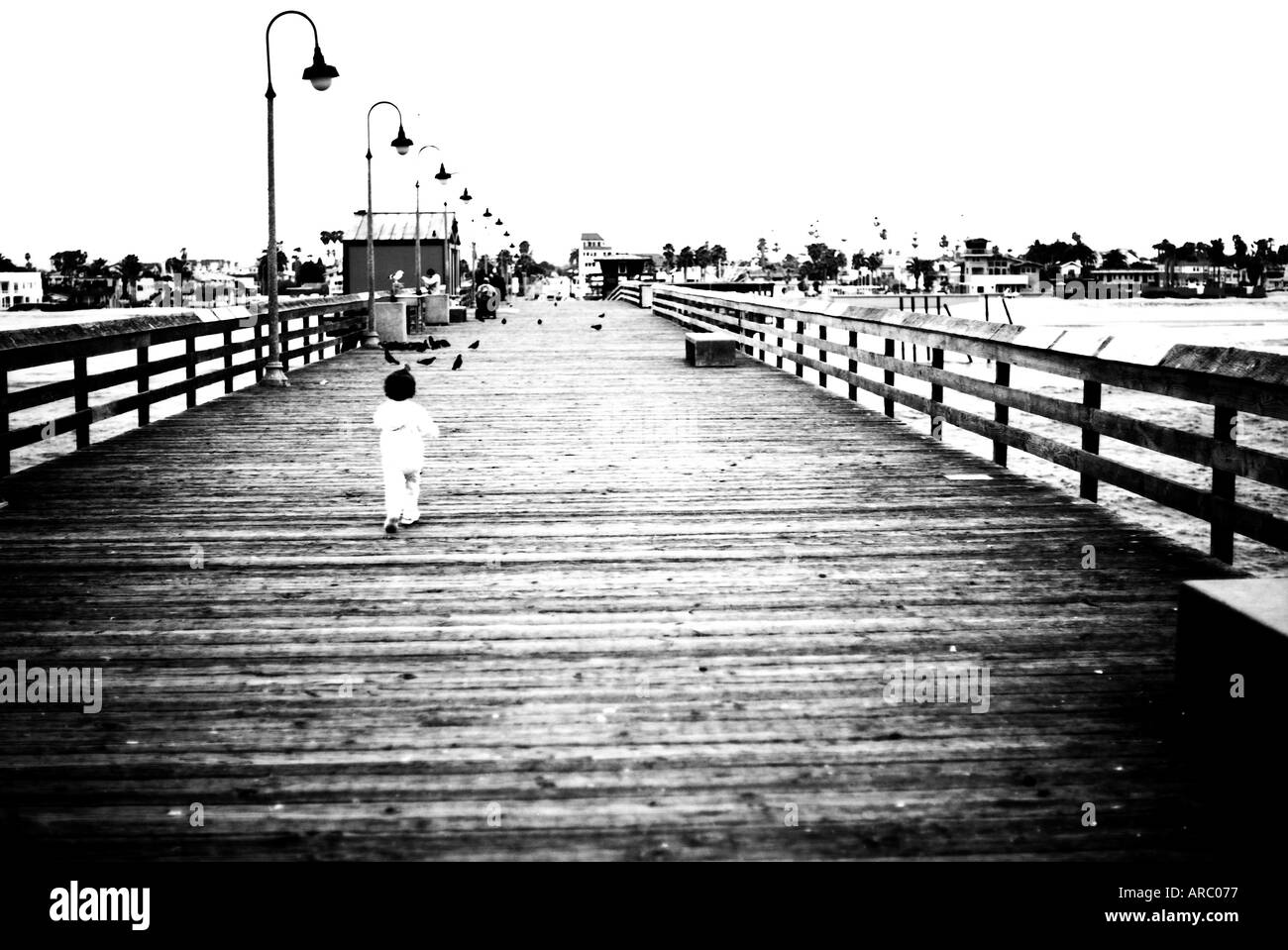 Strane boardwalk Foto Stock