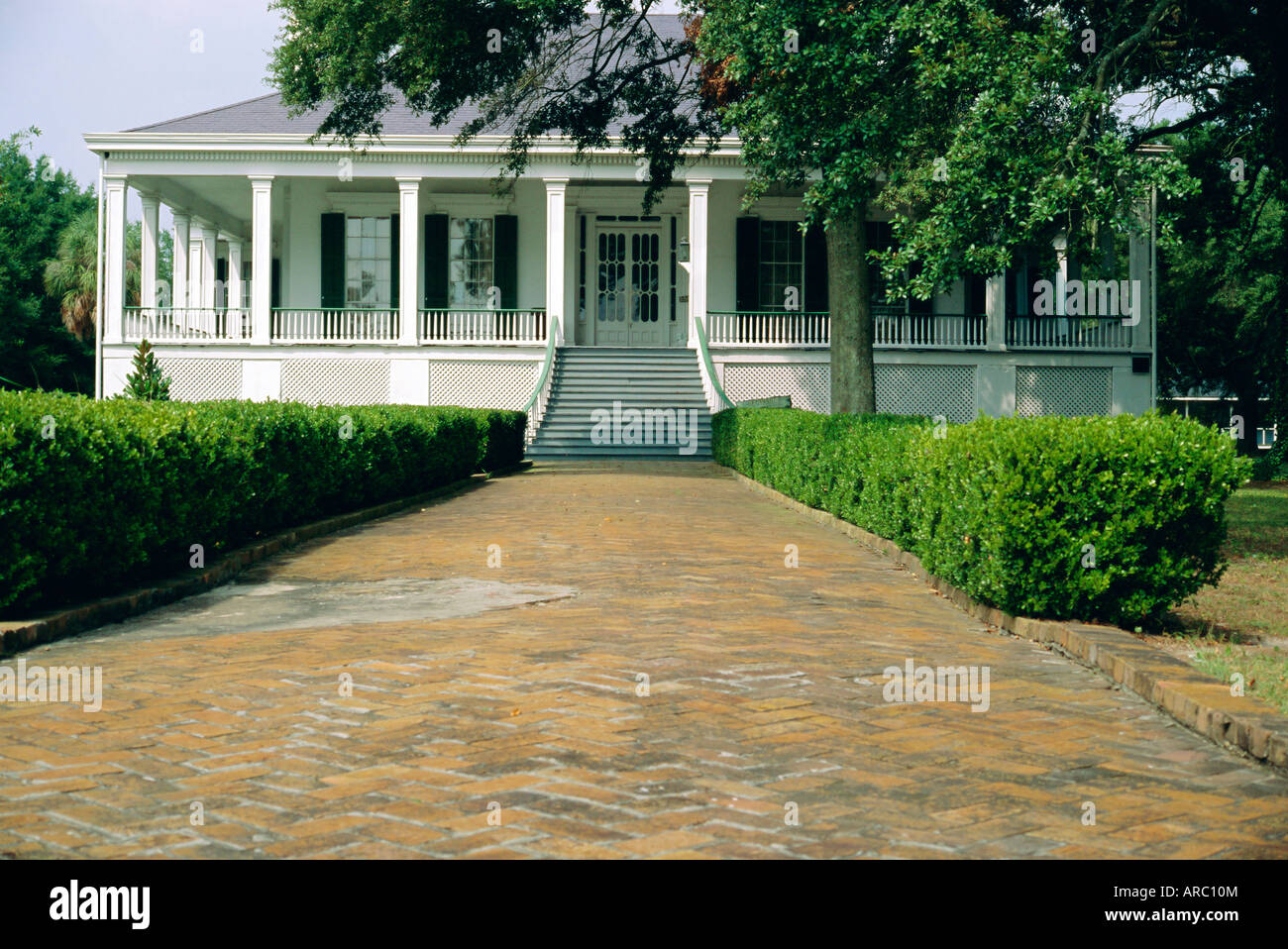 Beauvoir, un XIX secolo ante bellum mansion, ultima dimora del presidente confederato Jefferson Davis, Biloxi, Mississippi, STATI UNITI D'AMERICA Foto Stock