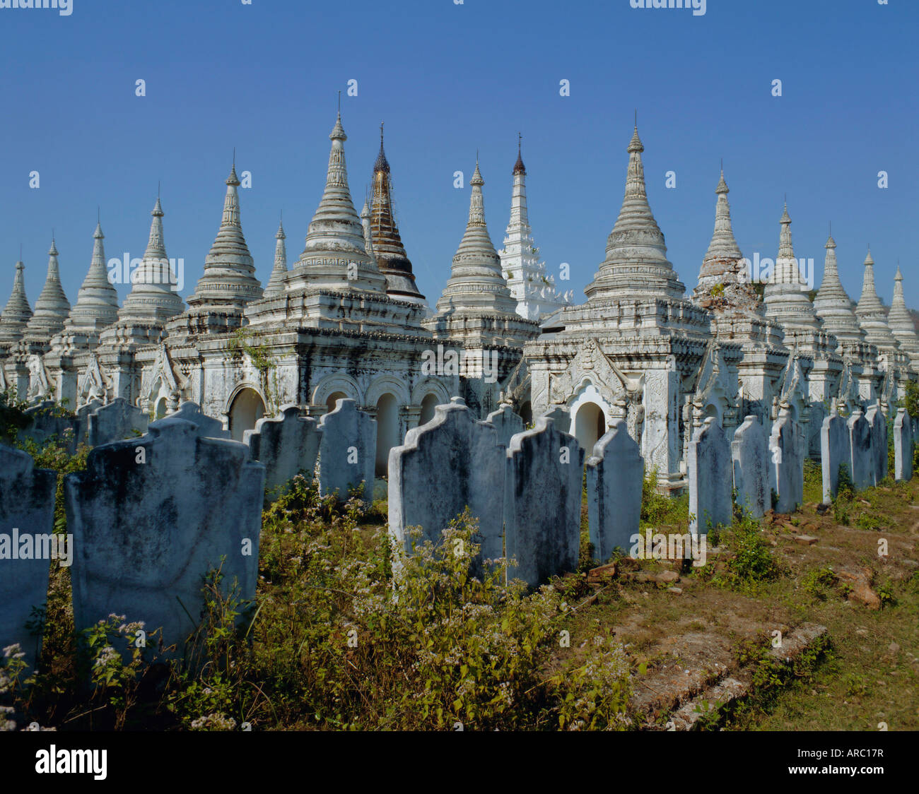 Pagoda Sandamani, Mandalay Myanmar (Birmania), Asia Foto Stock