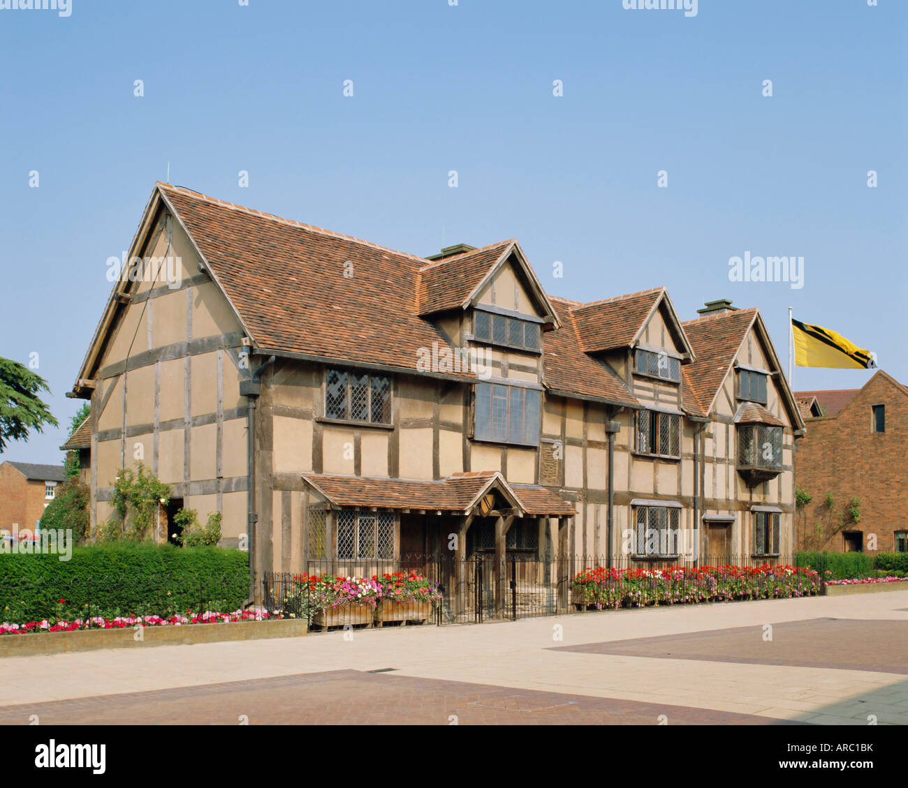 William al luogo di nascita di Shakespeare, Stratford-upon-Avon, Warwickshire, Inghilterra, Regno Unito, Europa Foto Stock