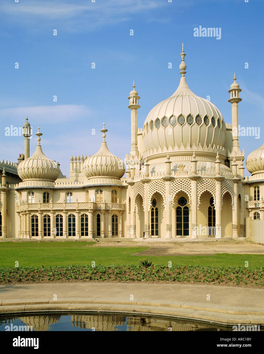 Il Royal Pavilion, costruita dal Principe Reggente, diventato poi Re Giorgio IV, Brighton East Sussex, England, Regno Unito Foto Stock