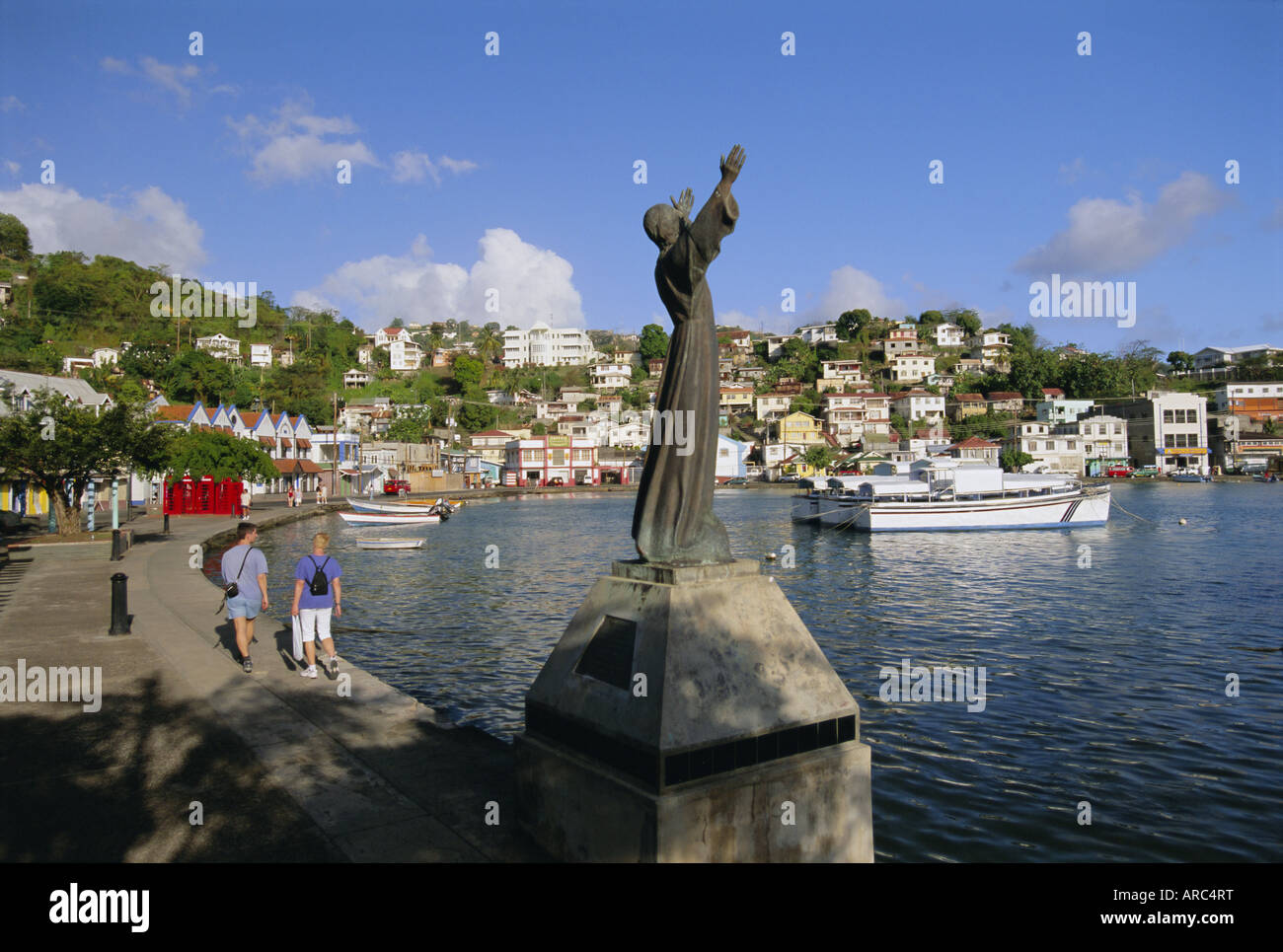 Carenage Porto San Giorgio, Grenada, isole Windward, West Indies, dei Caraibi e America centrale Foto Stock