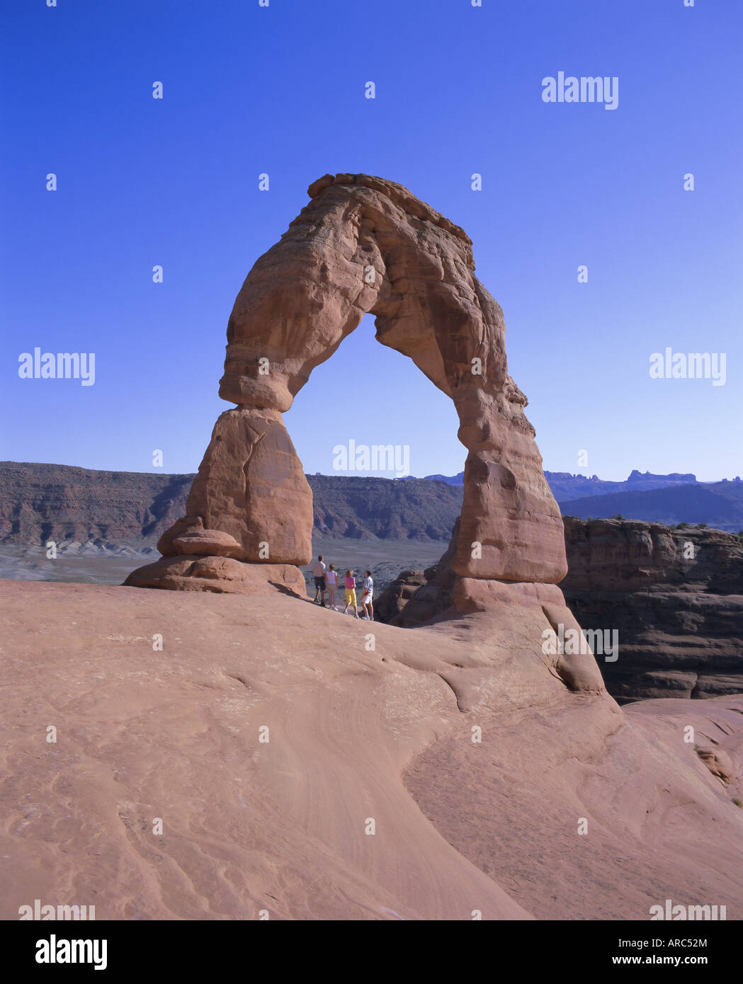 Delicate Arch, Arches National Park, Utah, Stati Uniti d'America, America del Nord Foto Stock