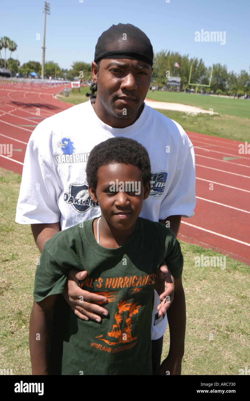 Miami Florida,Tropical Park,Greater Miami Athletic Conference,campionati,pista e campo,sport,performance,intrattenimento,scuola superiore,campus,studen Foto Stock