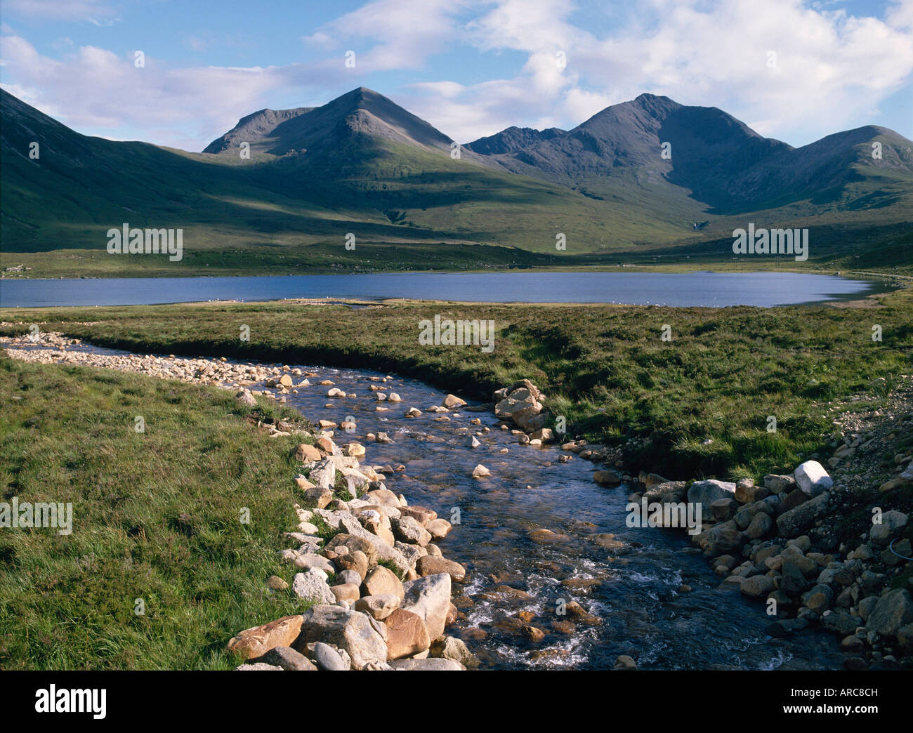 La testa di Loch Ainort, Isola di Skye, Scotland, Regno Unito Foto Stock