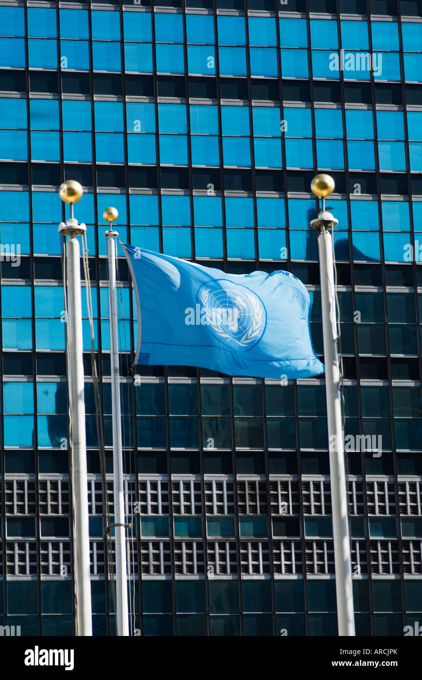 Il Palazzo delle Nazioni Unite, Manhattan, New York, New York, Stati Uniti d'America, America del Nord Foto Stock