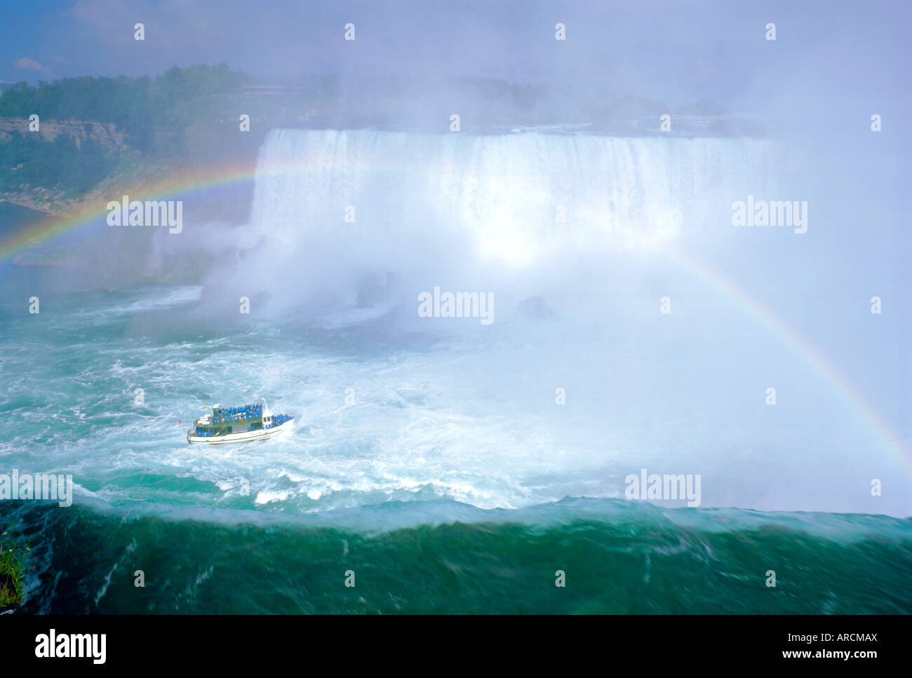 Cascate Horseshoe, Niagara Falls, Niagara, Ontario, Canada Foto Stock