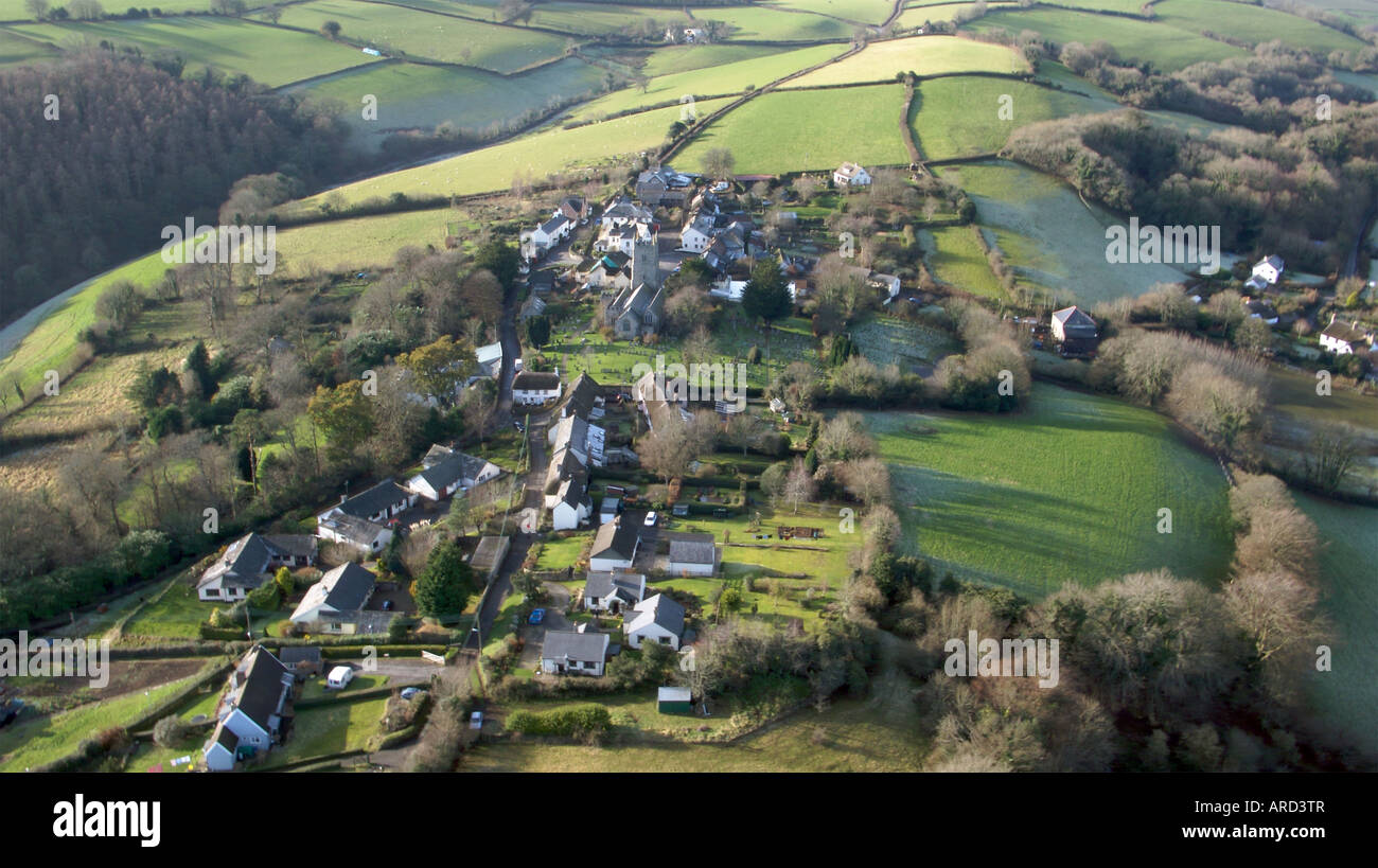 Drewstegnton villaggio nel cuore del Dartmoor Devon Regno Unito Foto Stock