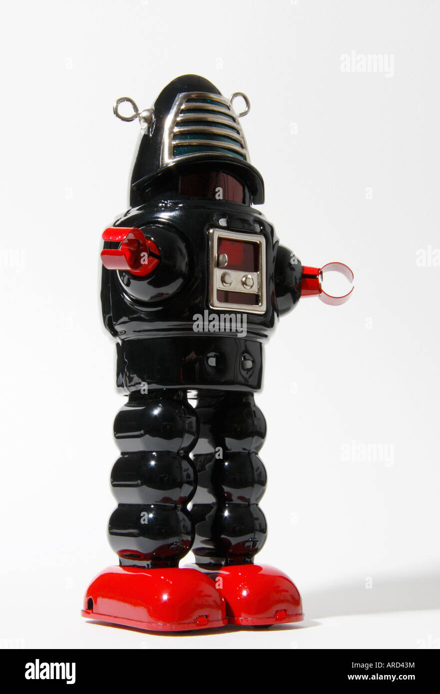 Un Robbie stile retrò robot. Foto Stock