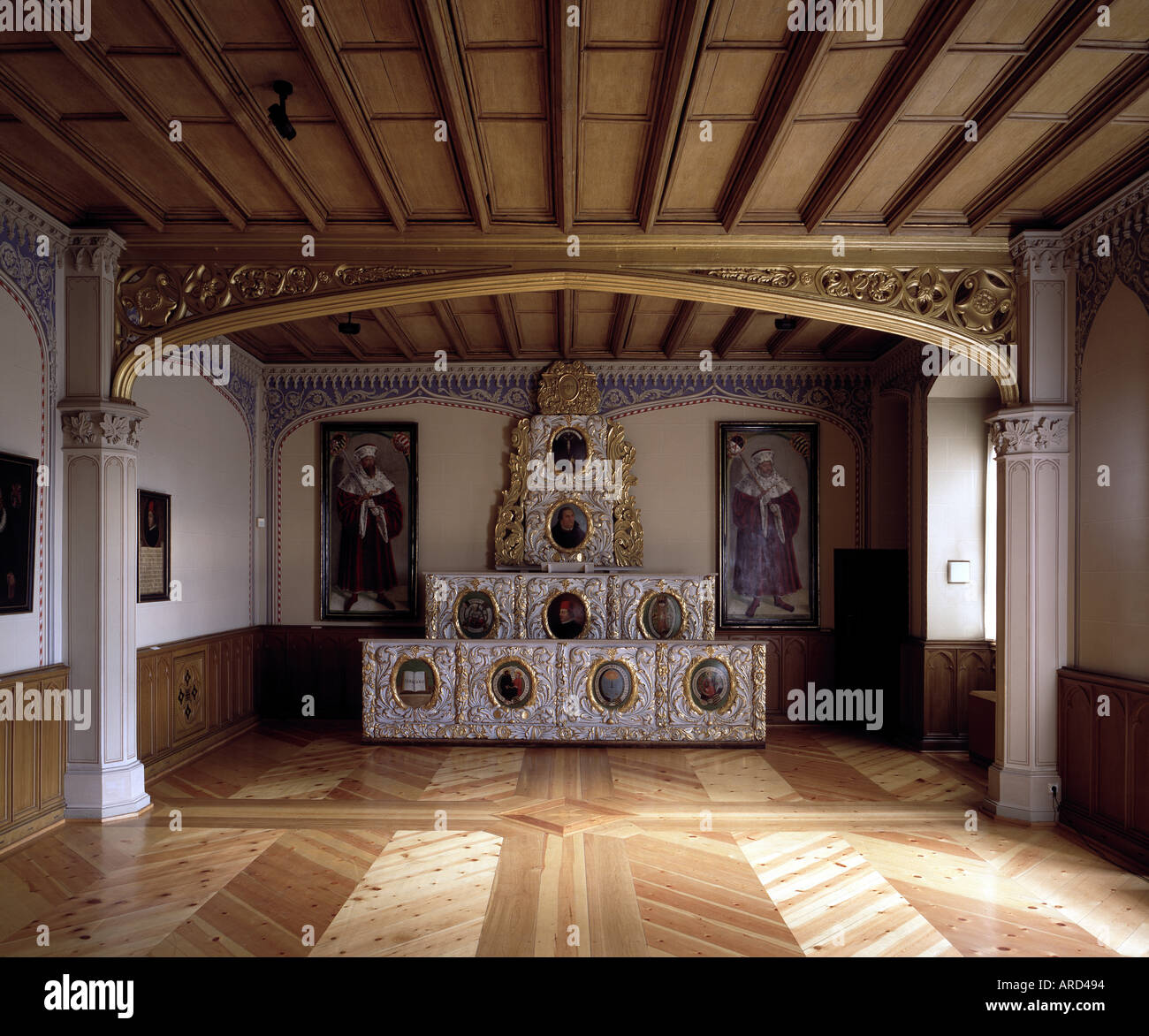 Wittenberg, Lutherstadt, Lutherhalle, Großer Hörsaal Foto Stock
