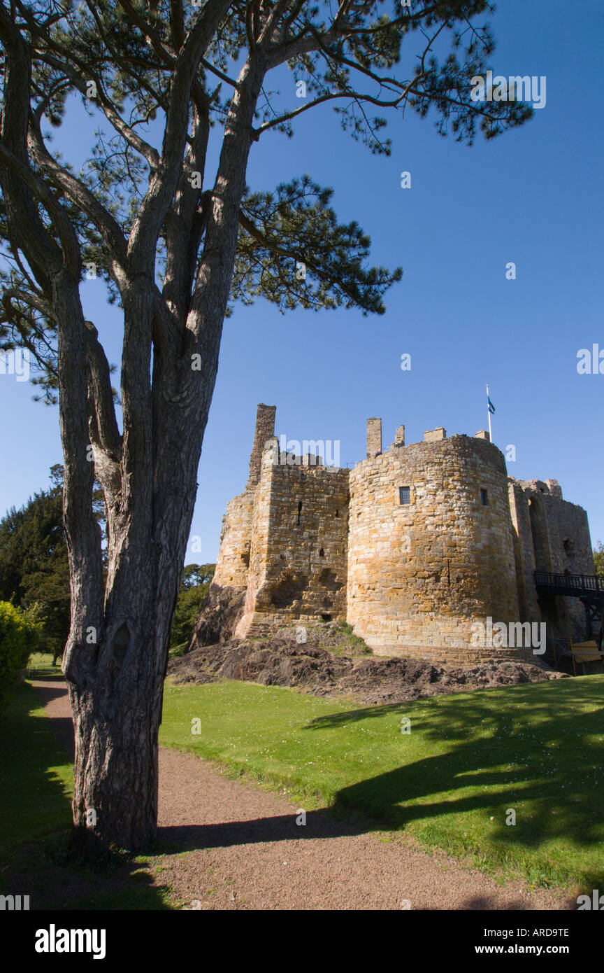 Dirleton East Lothian in Scozia il castello Foto Stock