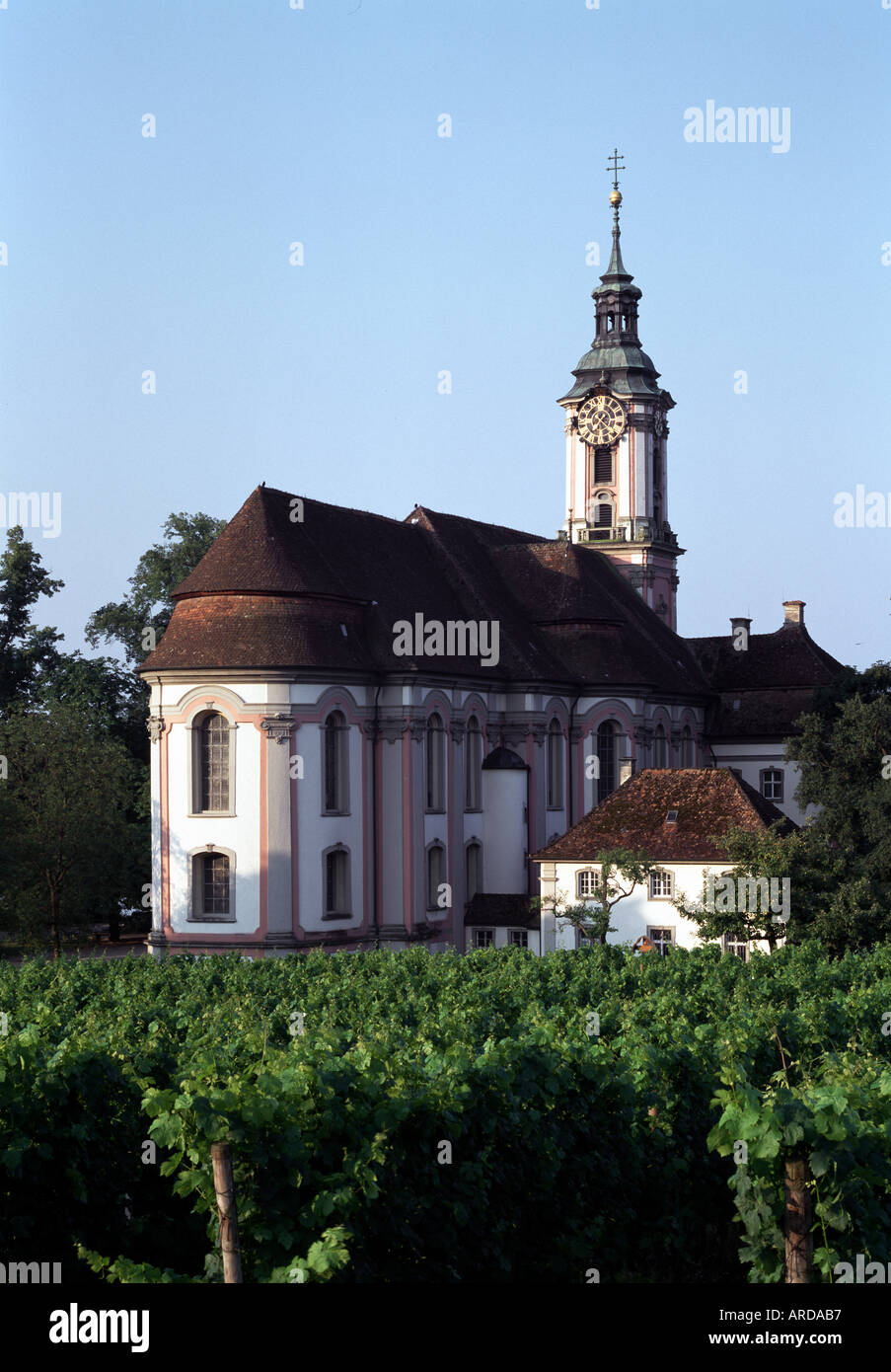 Birnau, Klosterkirche, Blick von Osten Foto Stock