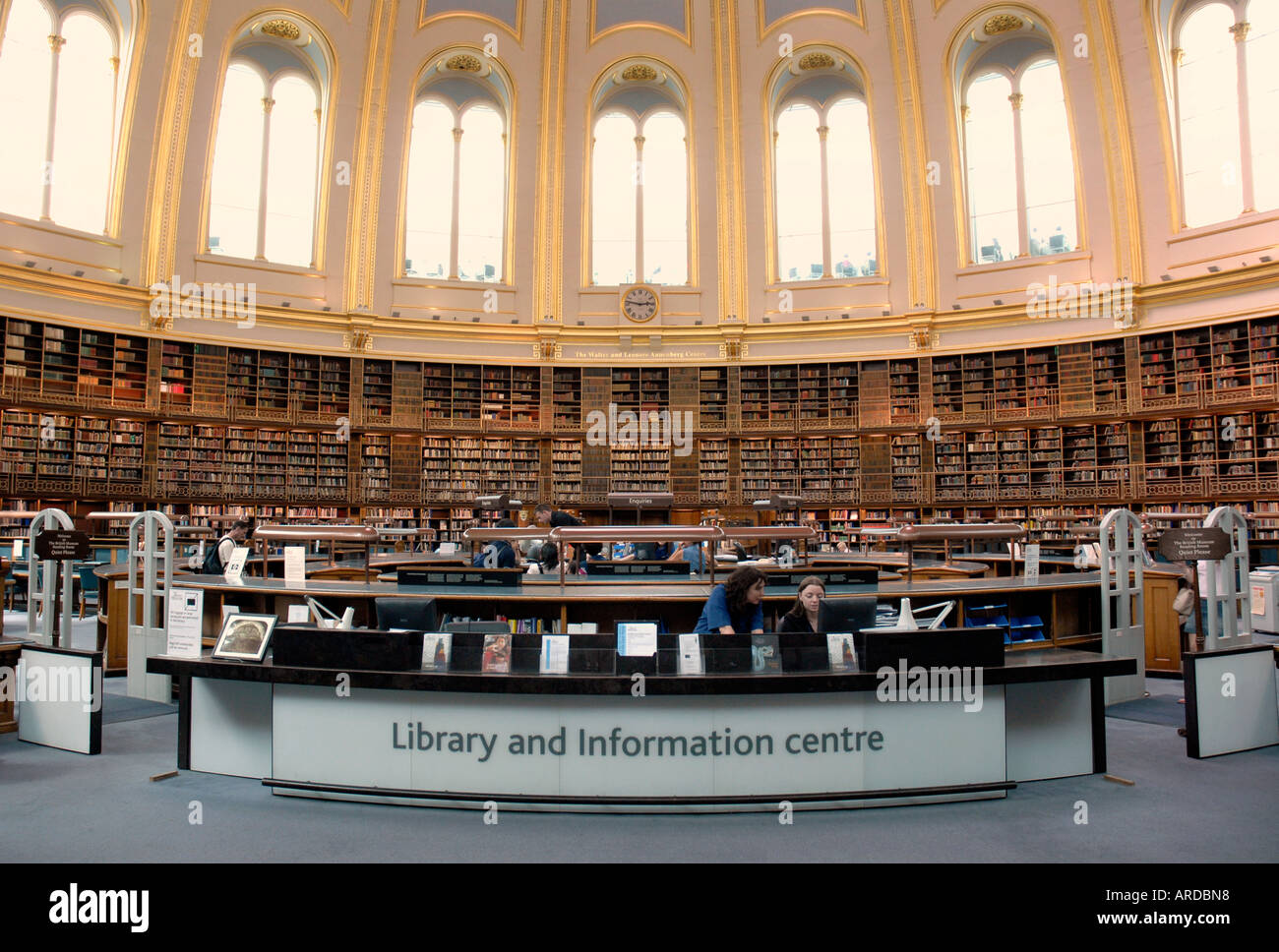 Il Round sala lettura al British Museum Bloomsbury a Londra Foto Stock