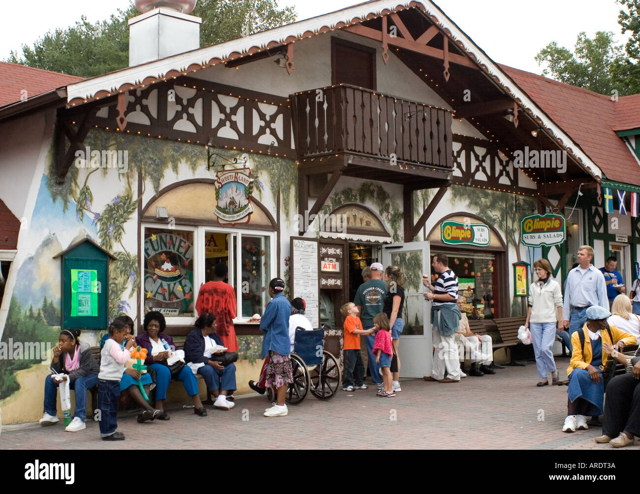 Helen Georgia USA, villaggio alpino, turismo, sud-est USA Foto Stock