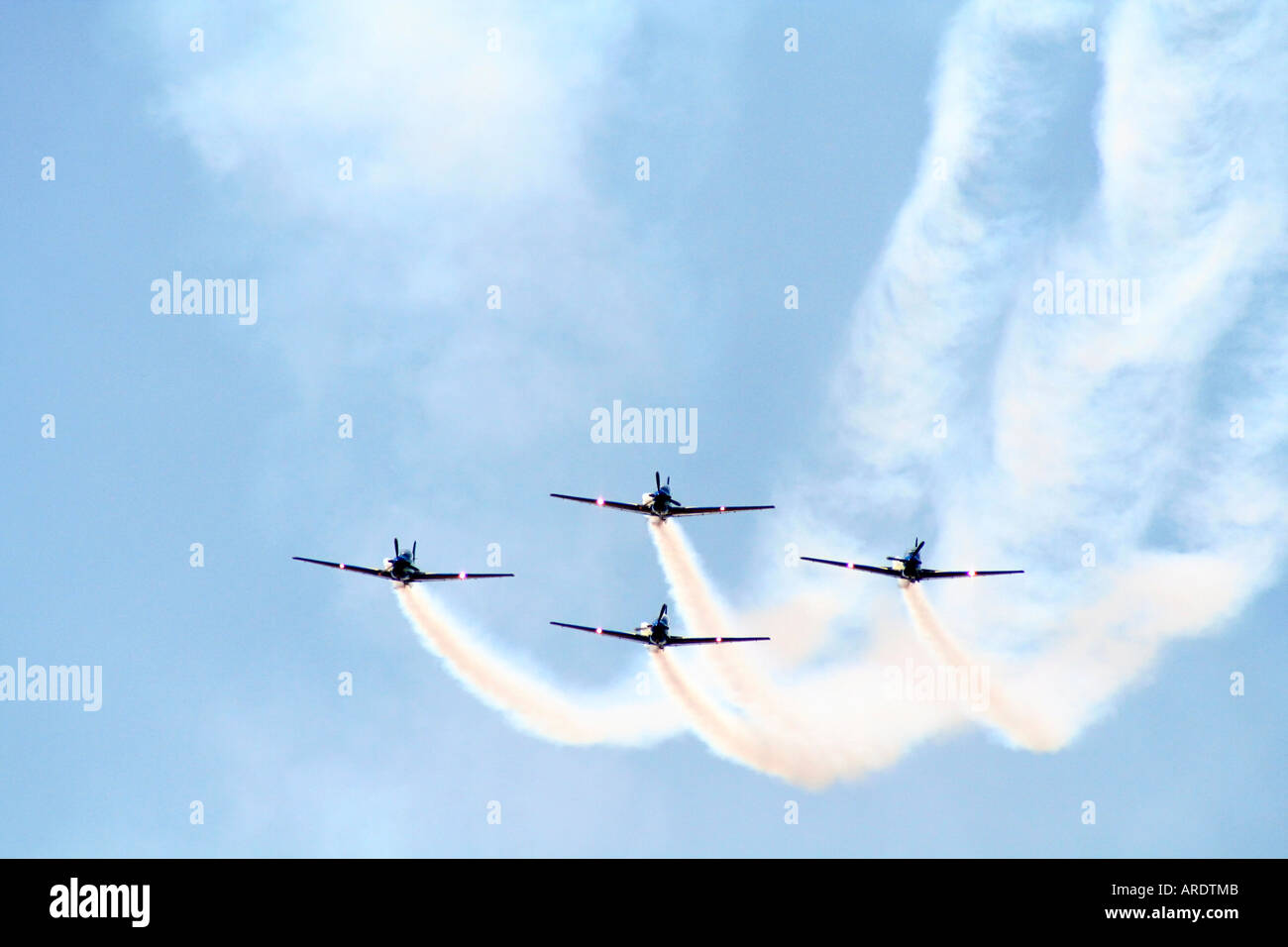 Esquadrilha da Fumaça, Tucano T-27 Embraer EMB-312 Foto Stock