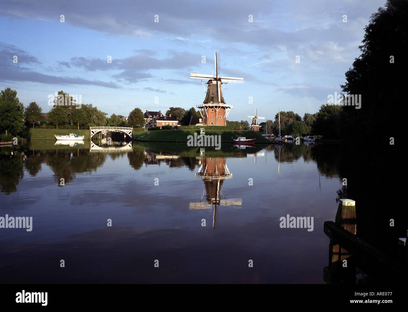 Dokkum, Getreidemühlen, Foto Stock