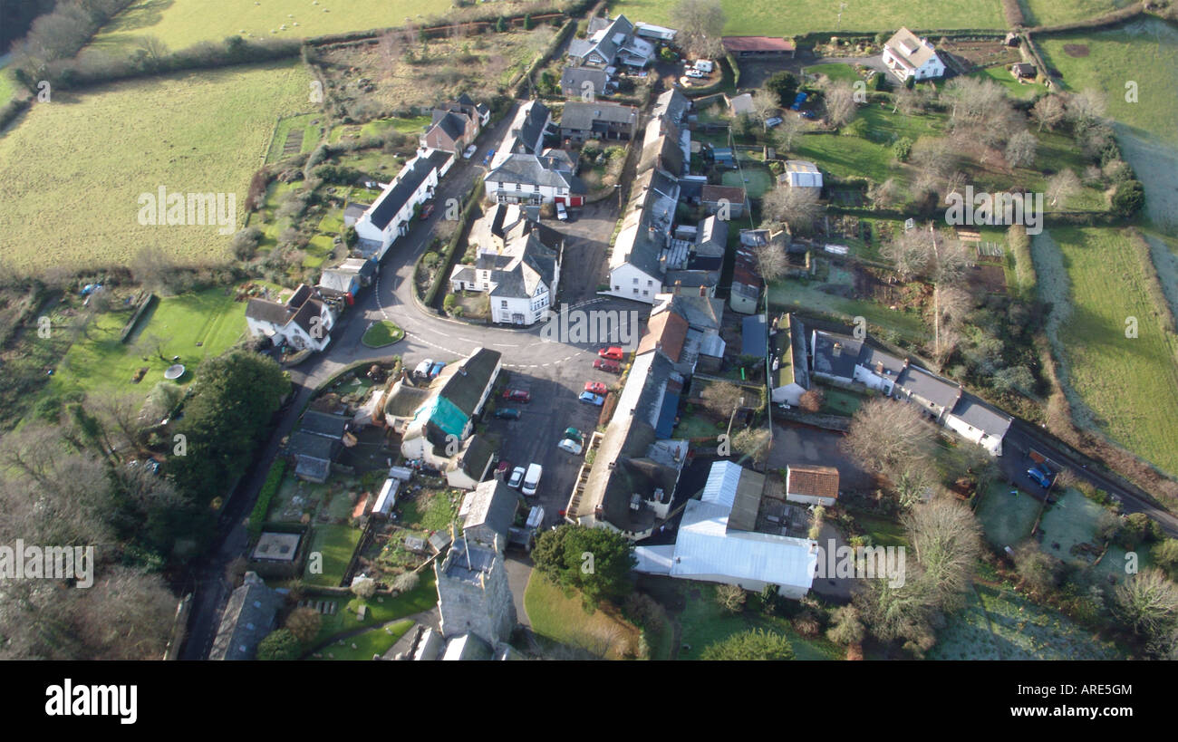 Drewstegnton villaggio nel cuore del Dartmoor Devon Regno Unito Foto Stock