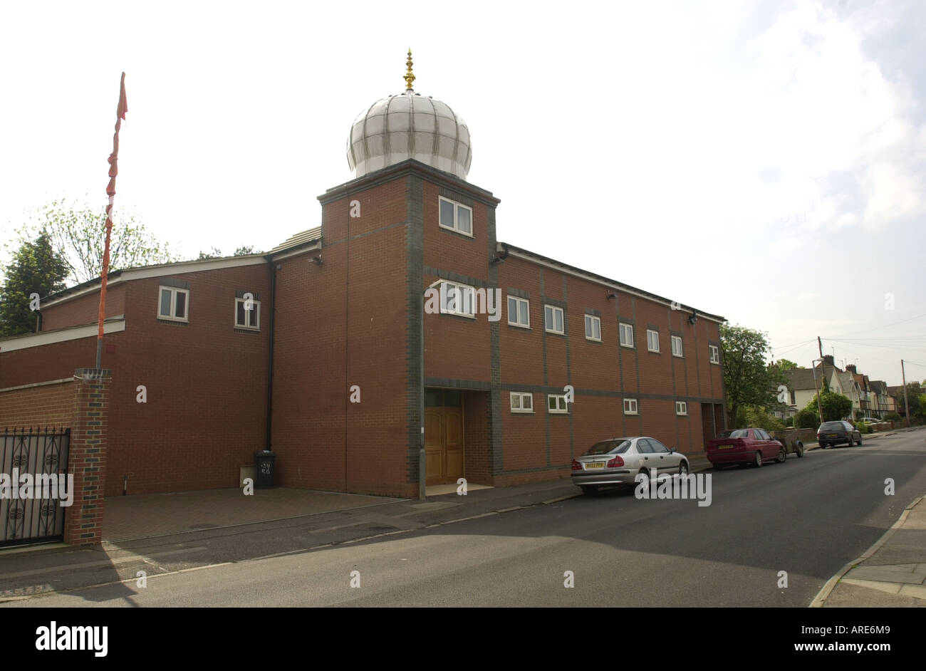 Il Ramgarhia tempio sikh è su Bearton Avenue, Hitchin, Hertfordshire, Regno Unito. Foto Stock