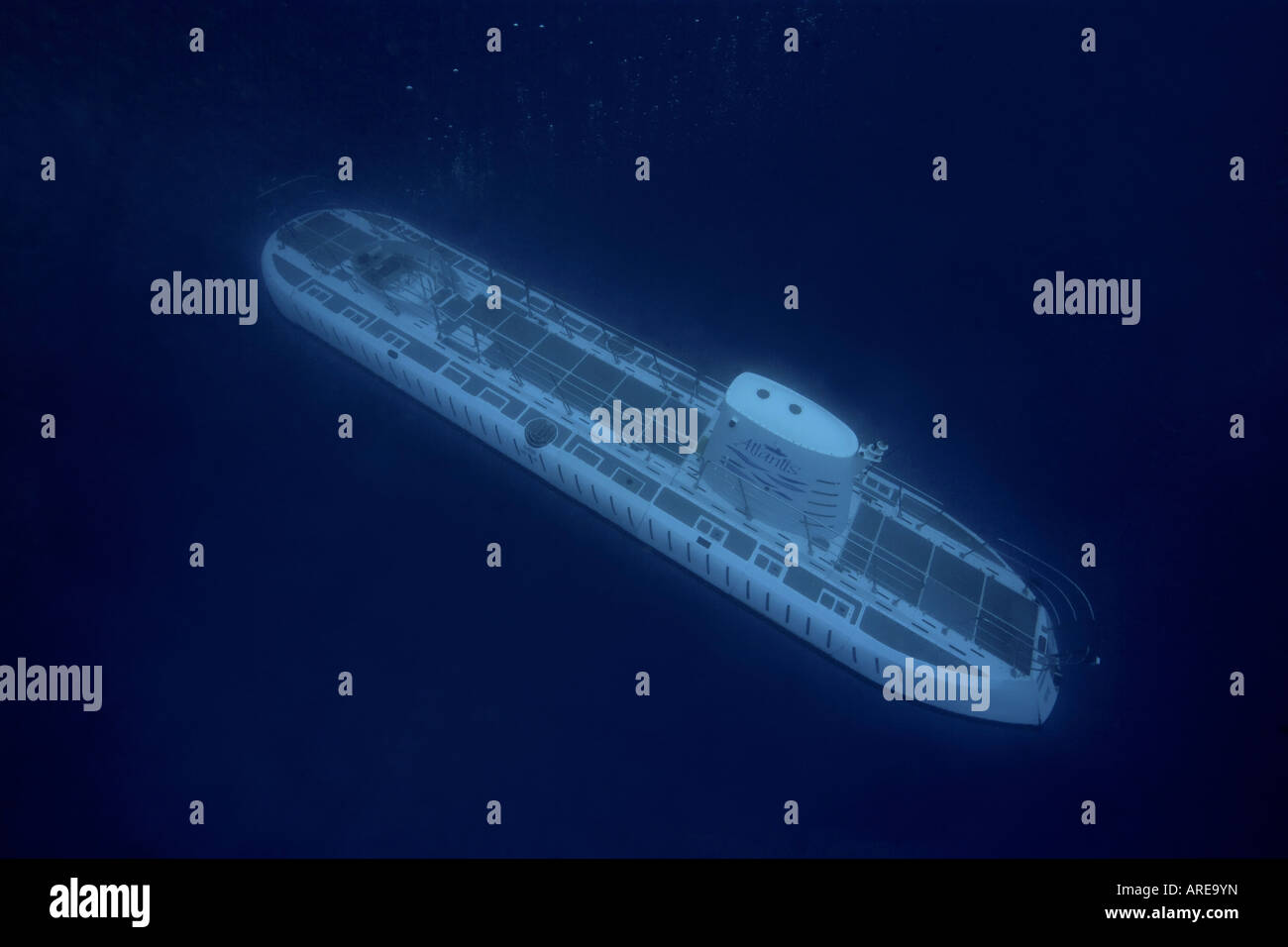 Sottomarino Atlantis discesa a Chankanaab divesite Cozumel Messico Foto Stock