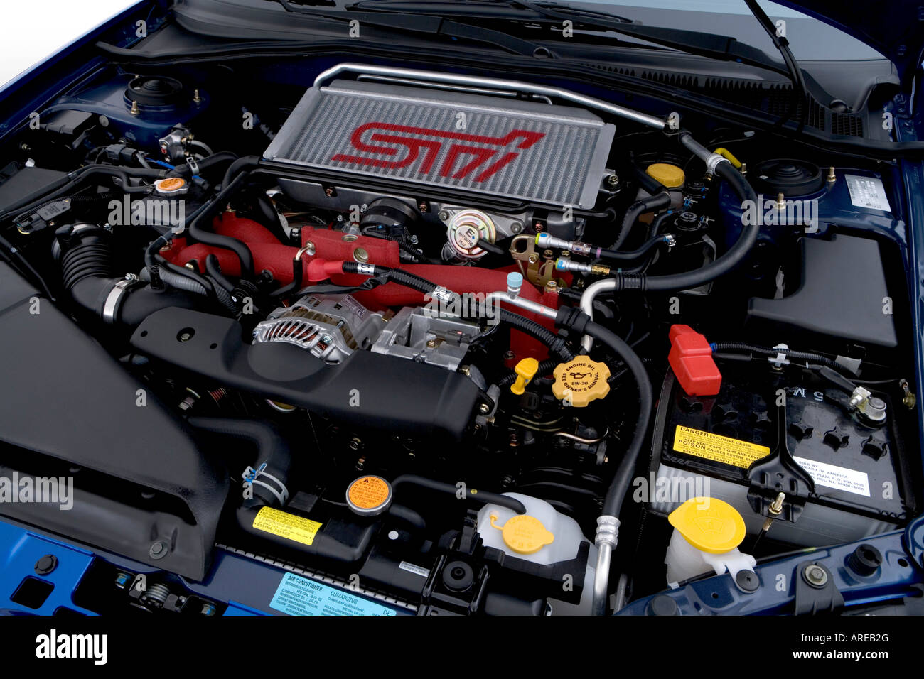2006 Subaru Impreza WRX STi in - Motore Foto stock - Alamy