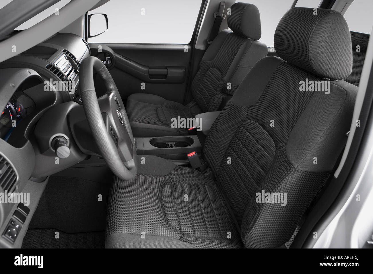 2006 Nissan Xterra Off Road in argento - Sedili anteriori Foto Stock